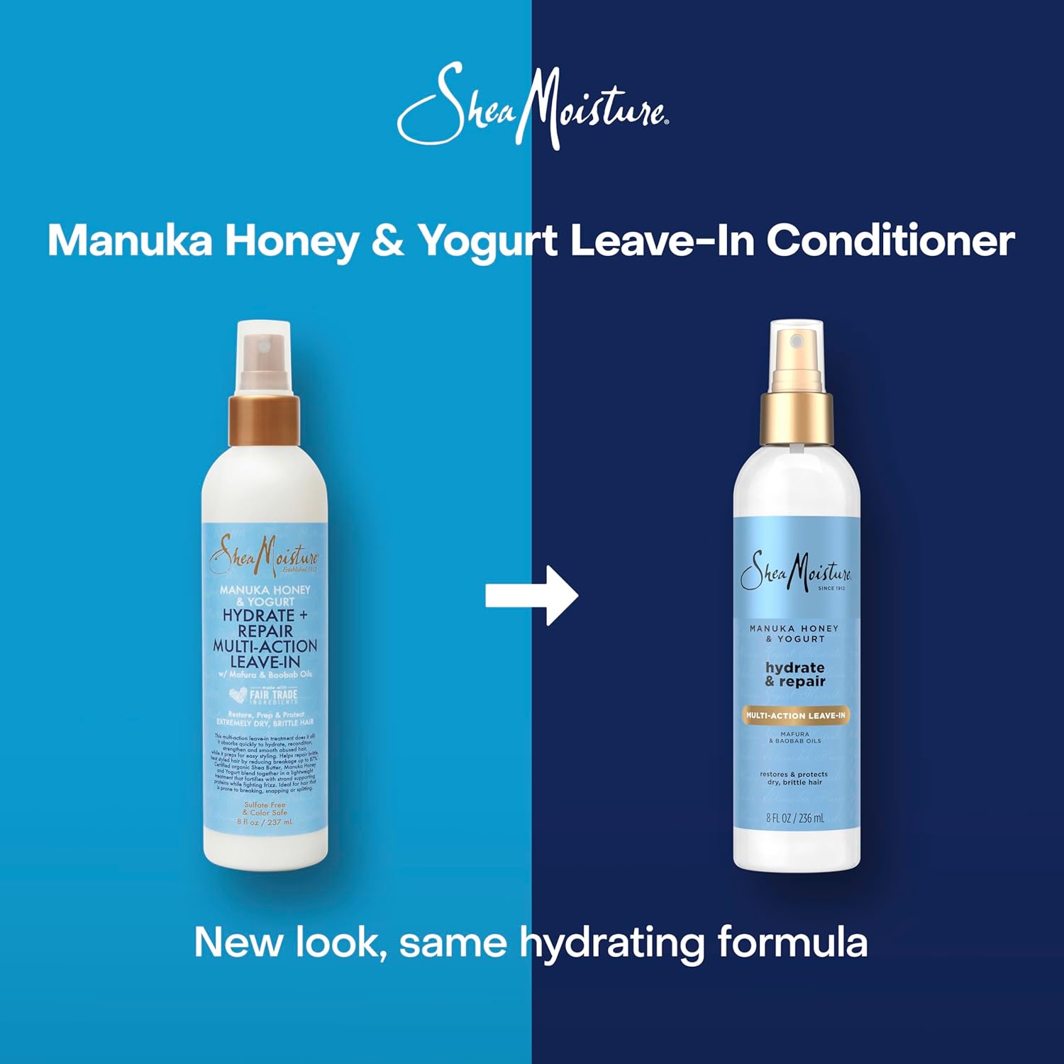 SheaMoisture Manuka Honey & Yogurt leave-in conditioner spray bottle 237ml