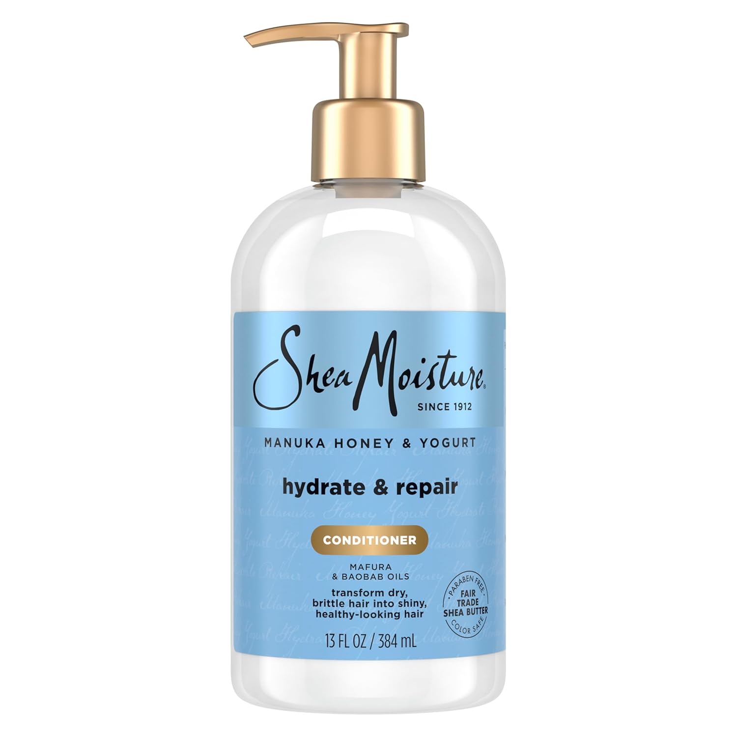 SheaMoisture Manuka Honey & Yogurt Hydrate + Repair Conditioner 384ml pump bottle