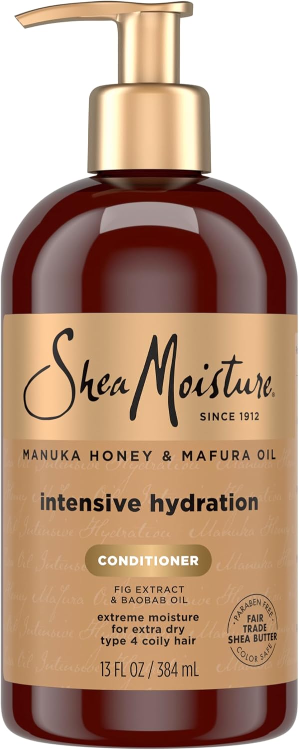 SheaMoisture Manuka Honey Mafura Oil intensive hydration conditioner 384ml pump bottle