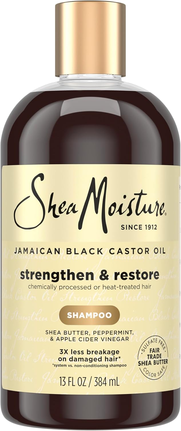 SheaMoisture Jamaican Black Castor Oil Strengthen & Restore Shampoo 384ml bottle