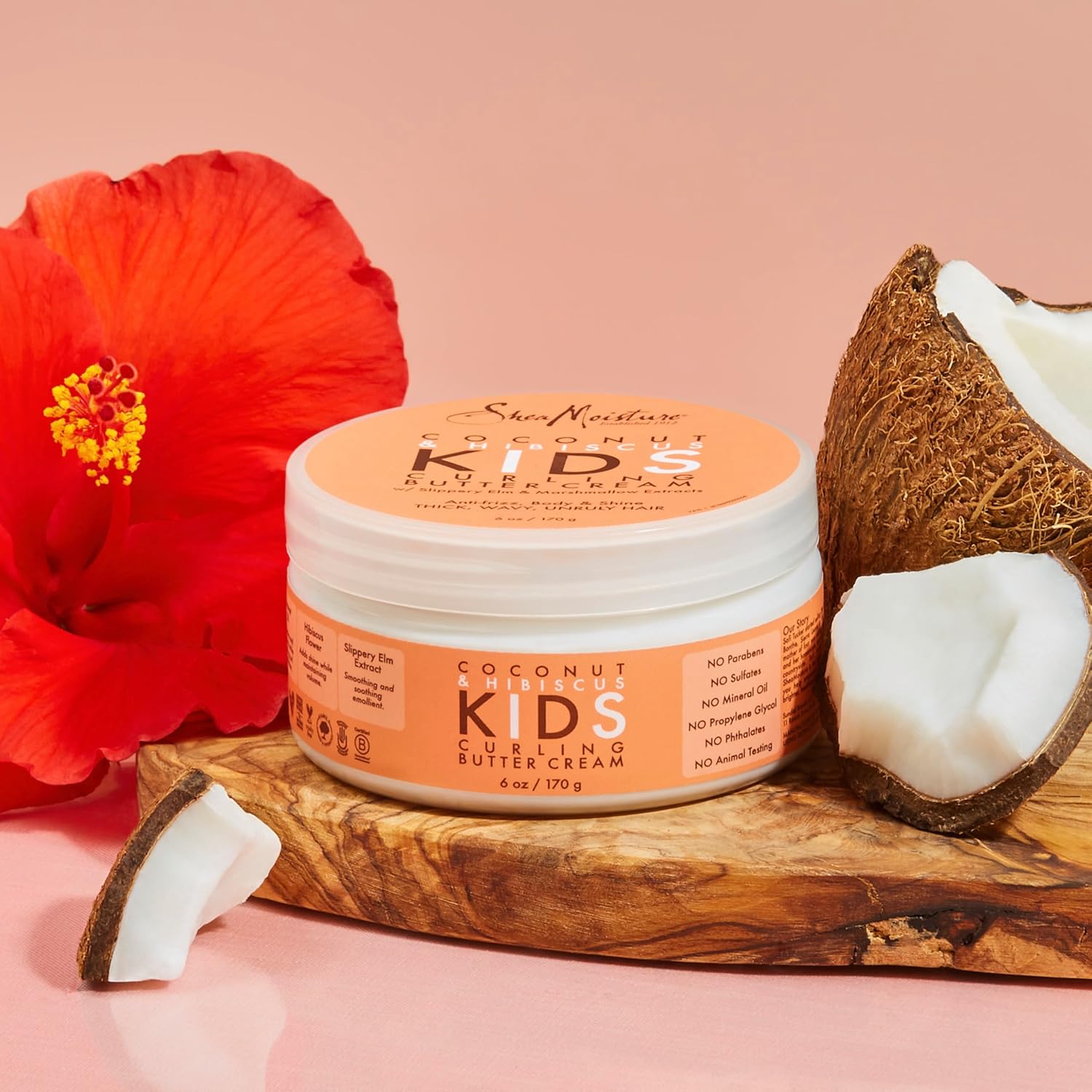 SheaMoisture Coconut & Hibiscus Kids' Curling Butter Cream 170g jar