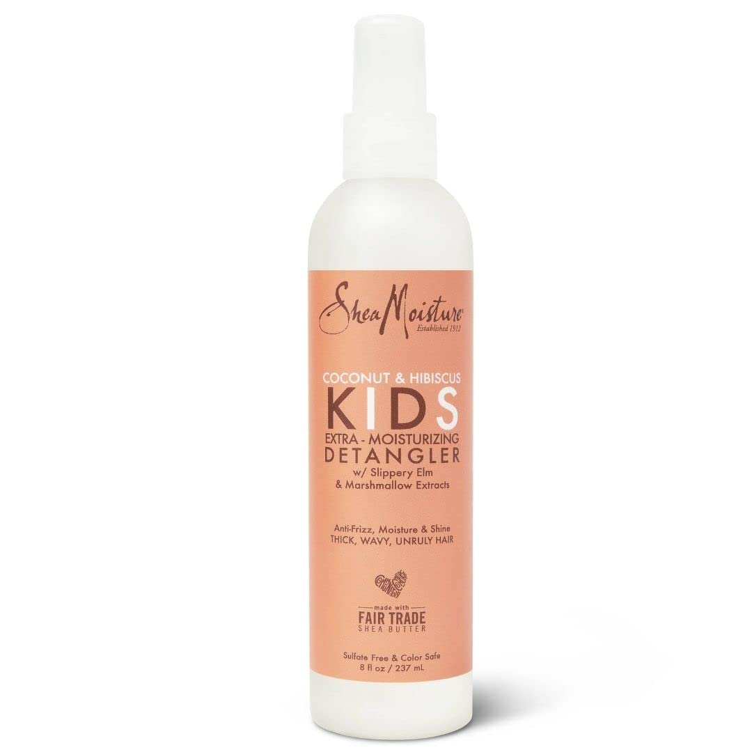 SheaMoisture Coconut & Hibiscus Kids Extra-Moisturizing Detangler 237ml spray bottle
