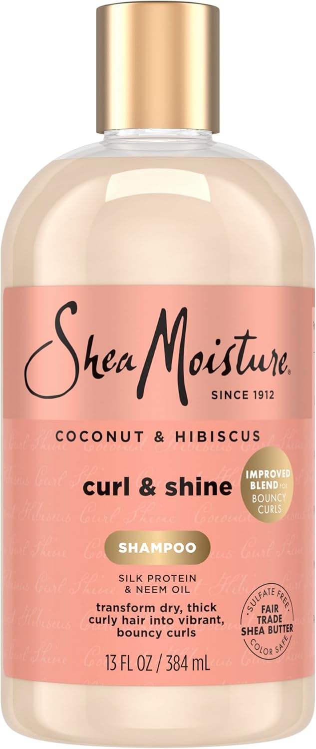 SheaMoisture Coconut & Hibiscus Curl & Shine Shampoo 384 ml bottle