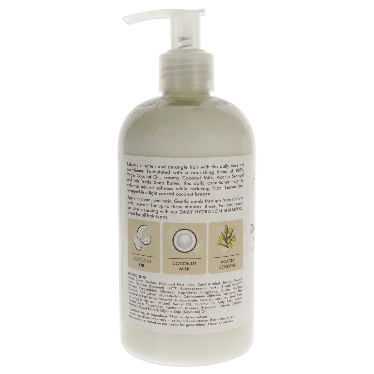 SheaMoisture Virgin Coconut Oil Daily Hydration Conditioner 384ml pump bottle