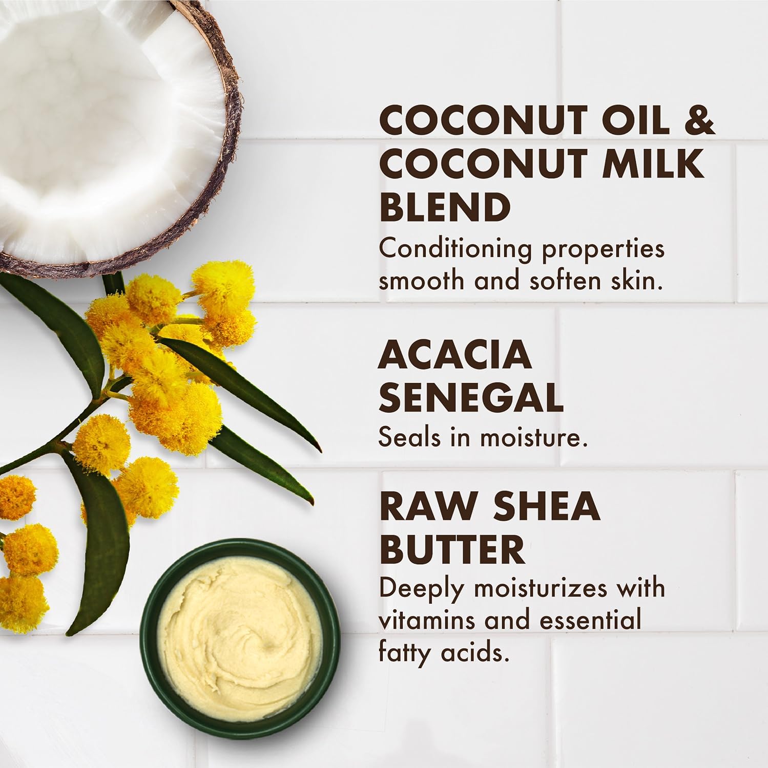 SheaMoisture 100% Virgin Coconut Oil Shea Butter Soap bar with ingredients