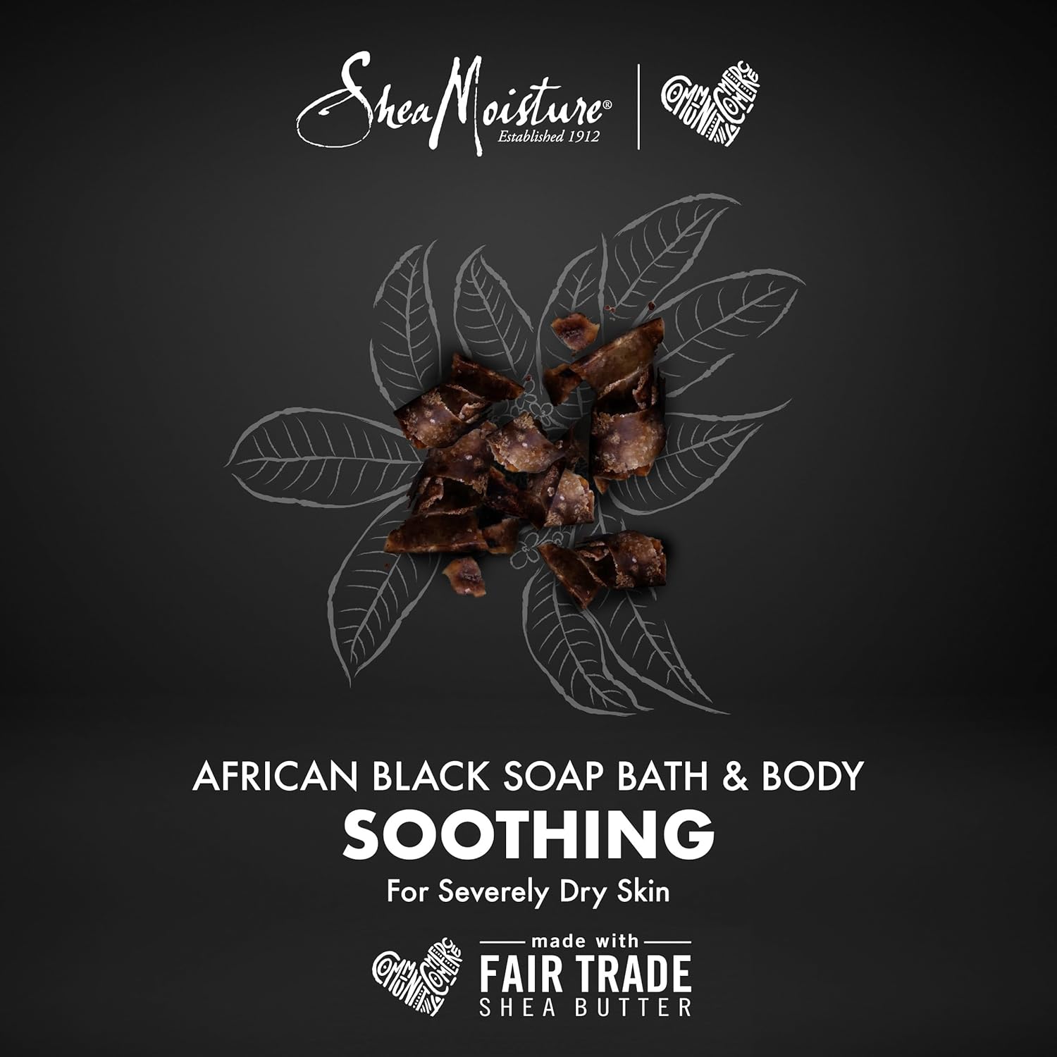 SheaMoisture African Black Soap Troubled Skin 8 oz bar soap with shea butter