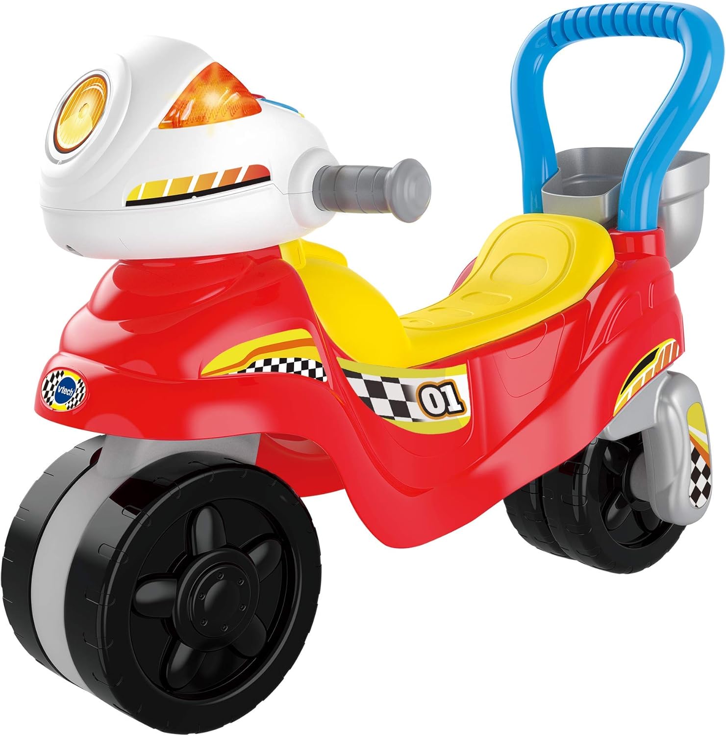 VTech 3-in-1 Ride With Me Motorbike red and yellow toddler toy