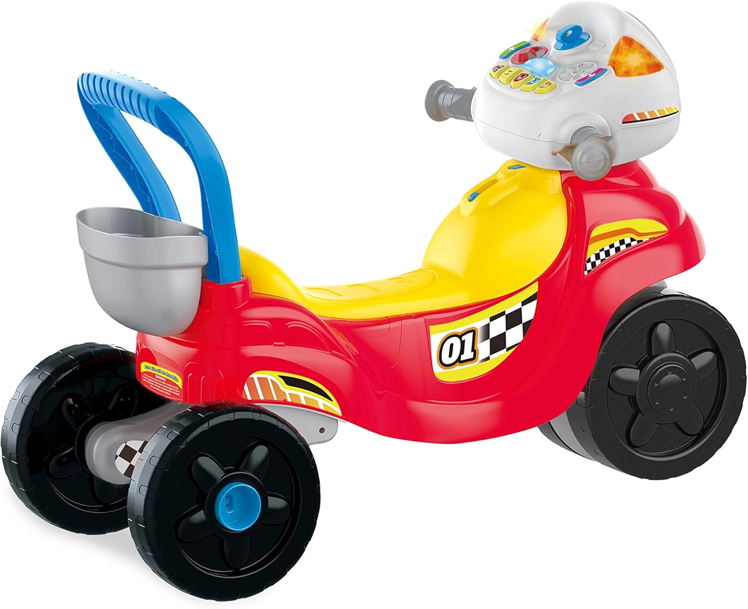 VTech 3-in-1 Ride With Me Motorbike red and yellow for toddlers 13-36 months