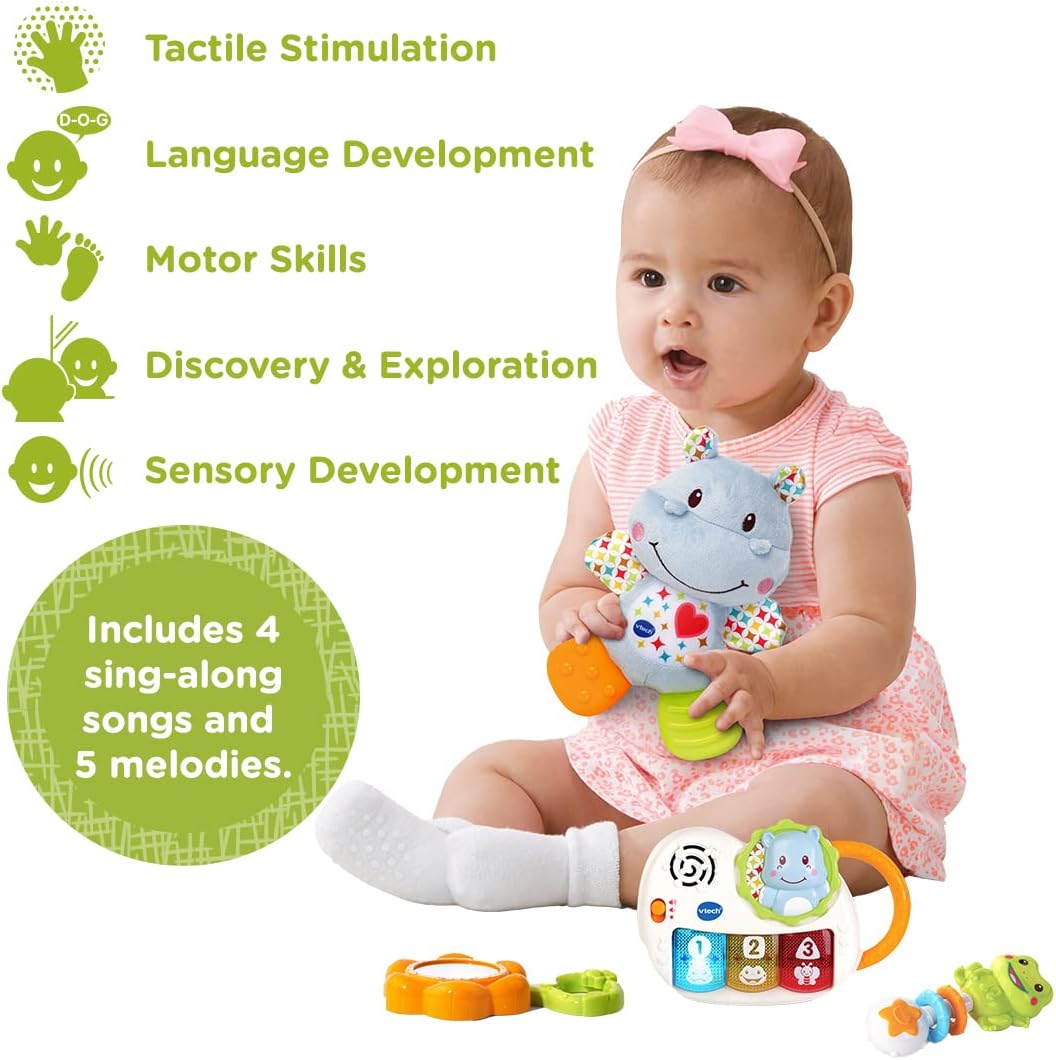 VTech My 1st Gift Set blue baby toy collection includes plush elephant and sensory toys
