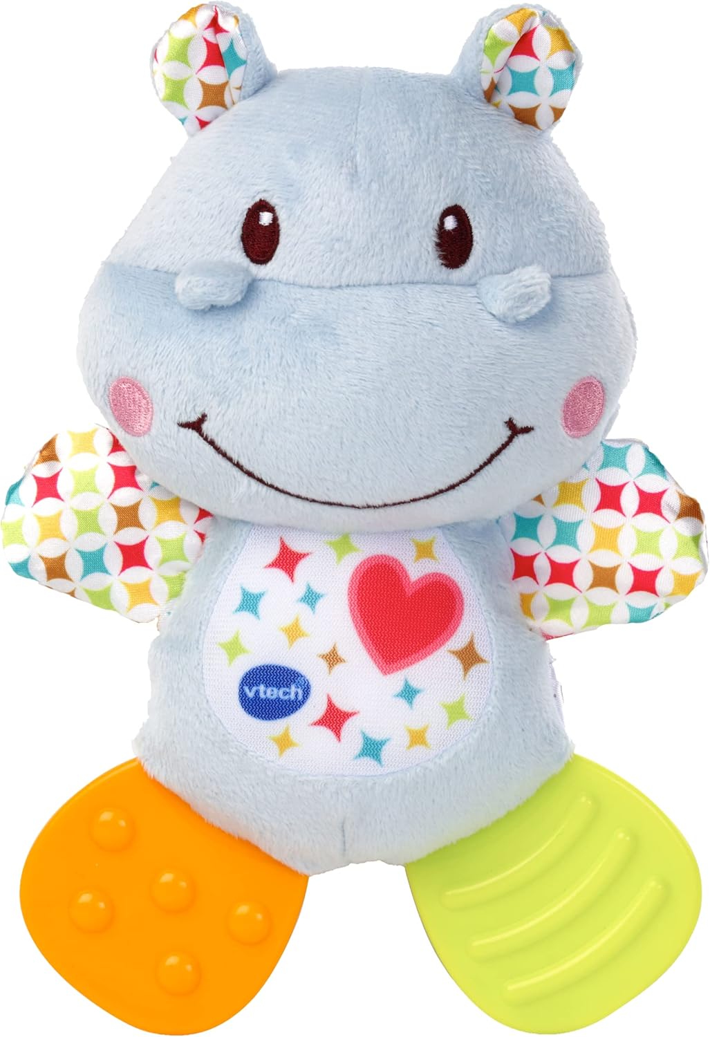 VTech My 1st Gift Set blue plush toy with coloured textured feet, 3-6 years