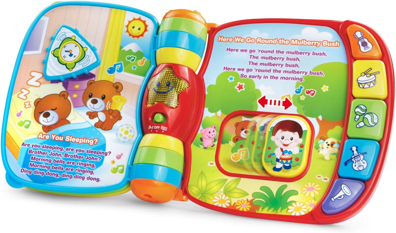 VTech Musical Rhymes Book interactive learning toy with music and lights