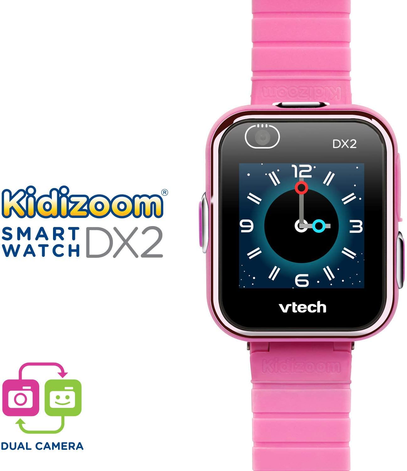 VTech KidiZoom Smartwatch DX2 pink with dual camera display