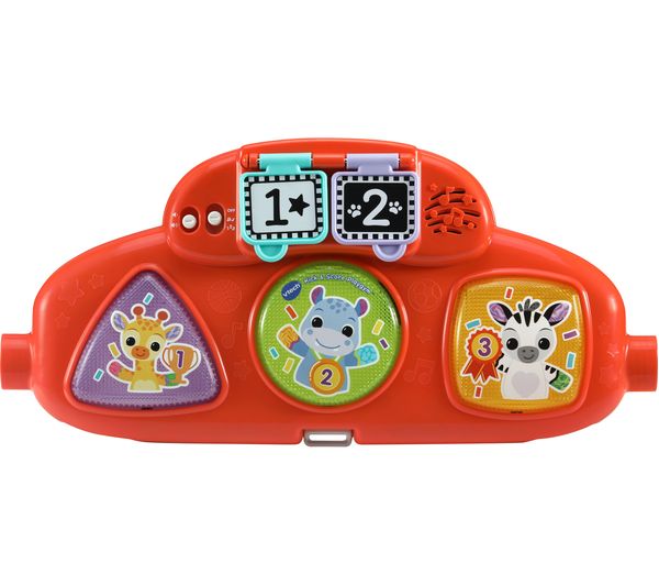 VTech Play Dream Kicking Piano red with interactive number and animal buttons