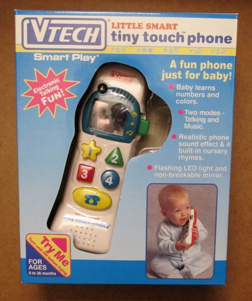 VTech Little Smart Tiny Touch Phone with coloured buttons for babies 12-36 months