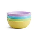 Munchkin Multi Bowls set of four in pastel colours for babies six months plus