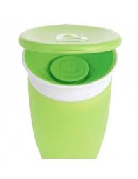 Munchkin Miracle 360° Cup Lids green 4-pack replacement tops