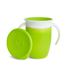 Munchkin Miracle 360 Cup Lids 4-pack green and white