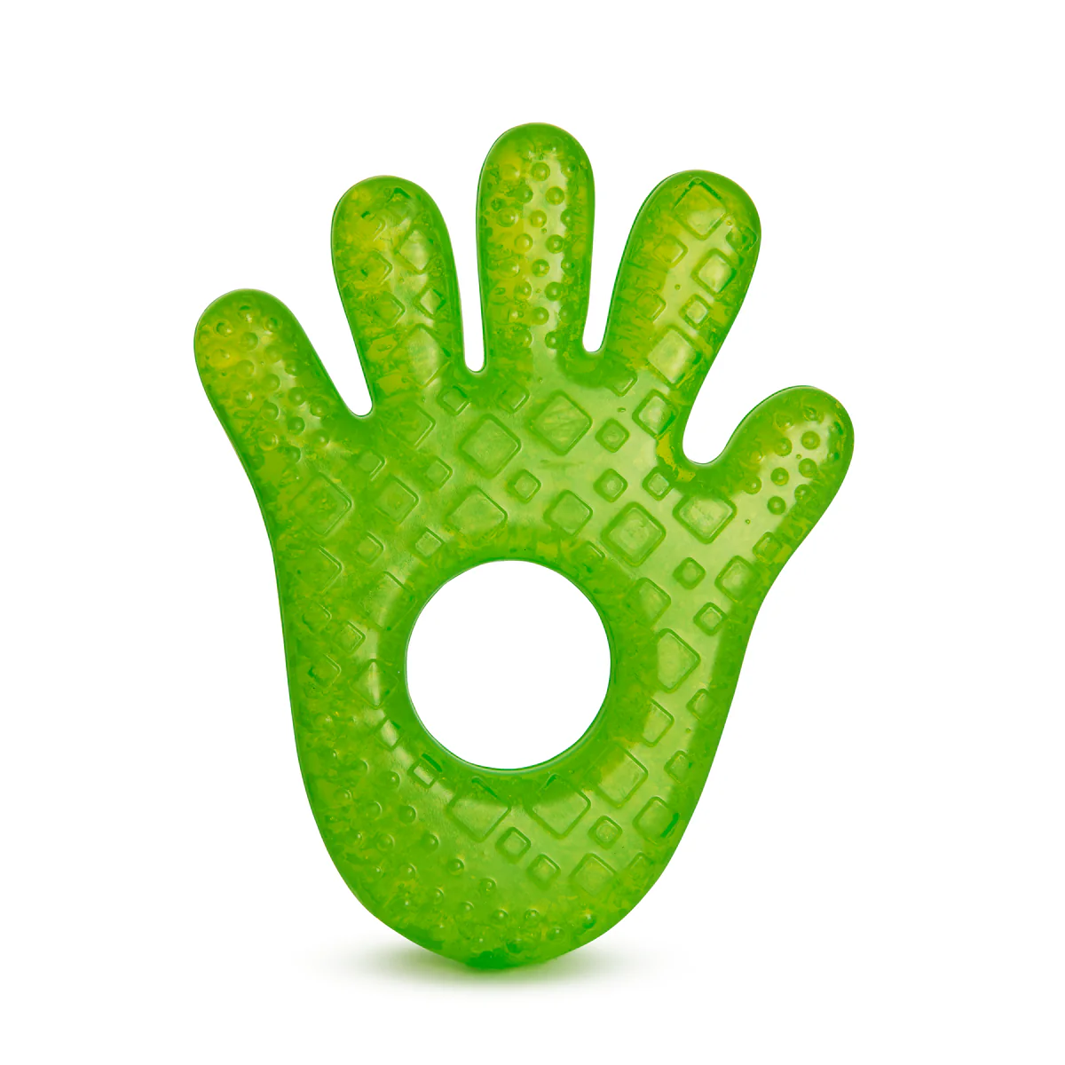 Munchkin Fun Ice Chewy Teether hand-shaped green silicone teething toy
