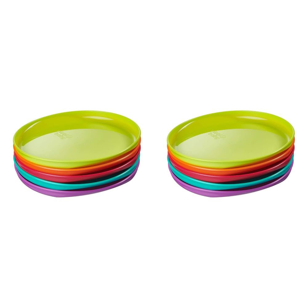 Vital Baby NOURISH Perfectly Simple Plates 5 pack multicoloured round plates