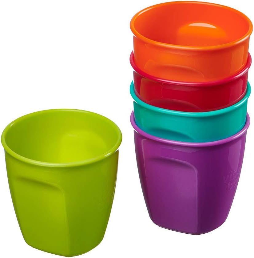 Vital Baby NOURISH Perfectly Simple cups in multicoloured set of five