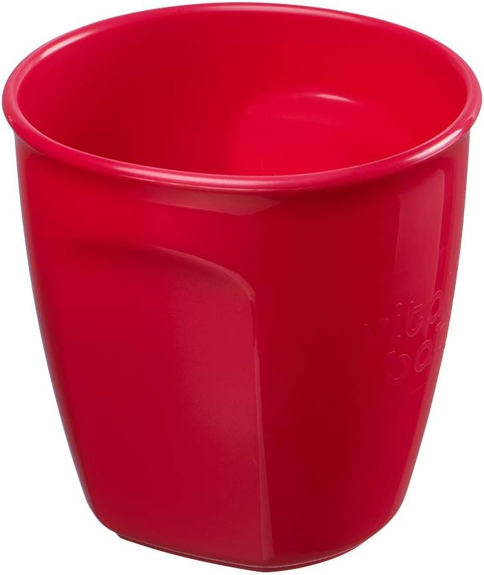 Vital Baby NOURISH Perfectly Simple red baby cup with handles