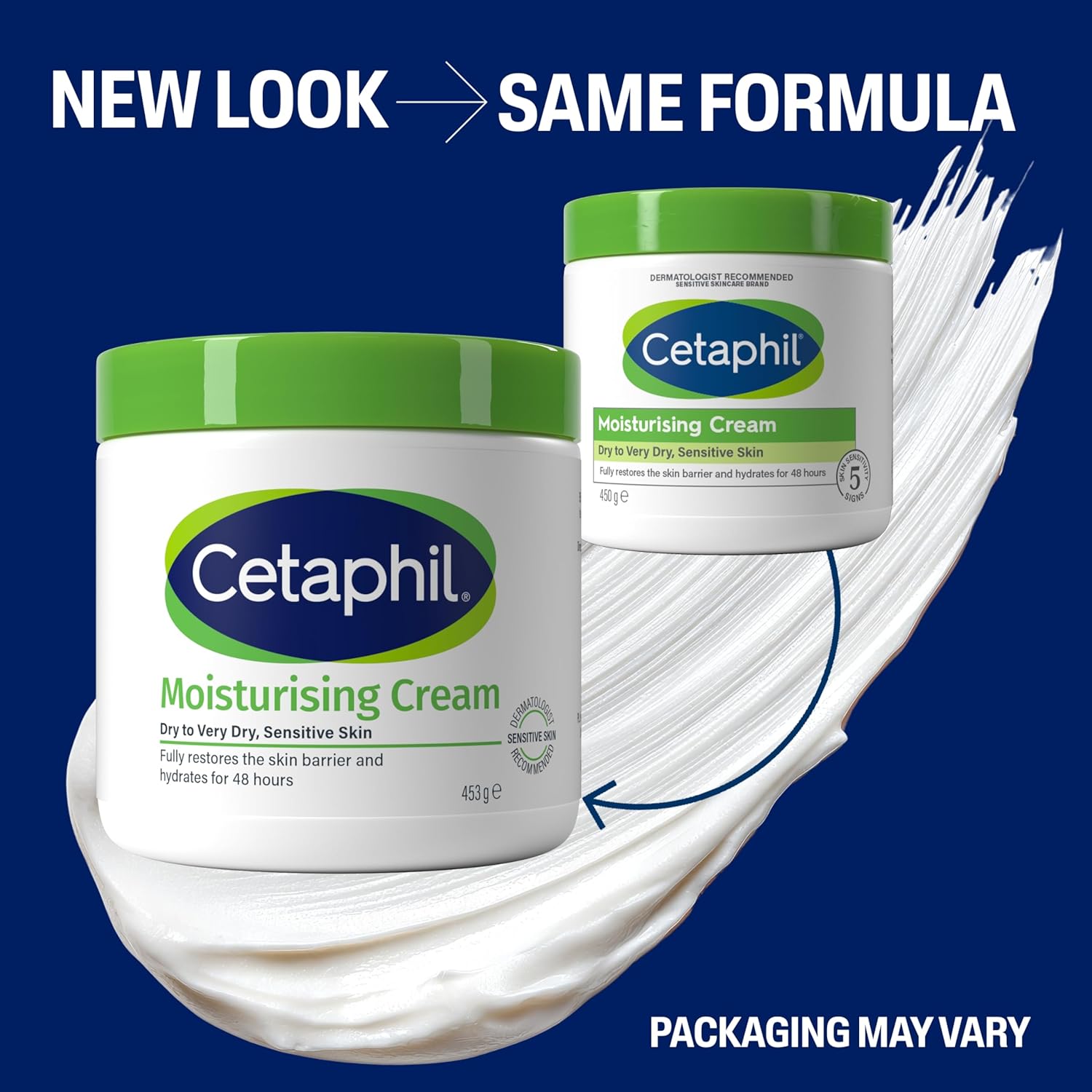 Cetaphil Moisturising Cream 450g jar for dry sensitive skin
