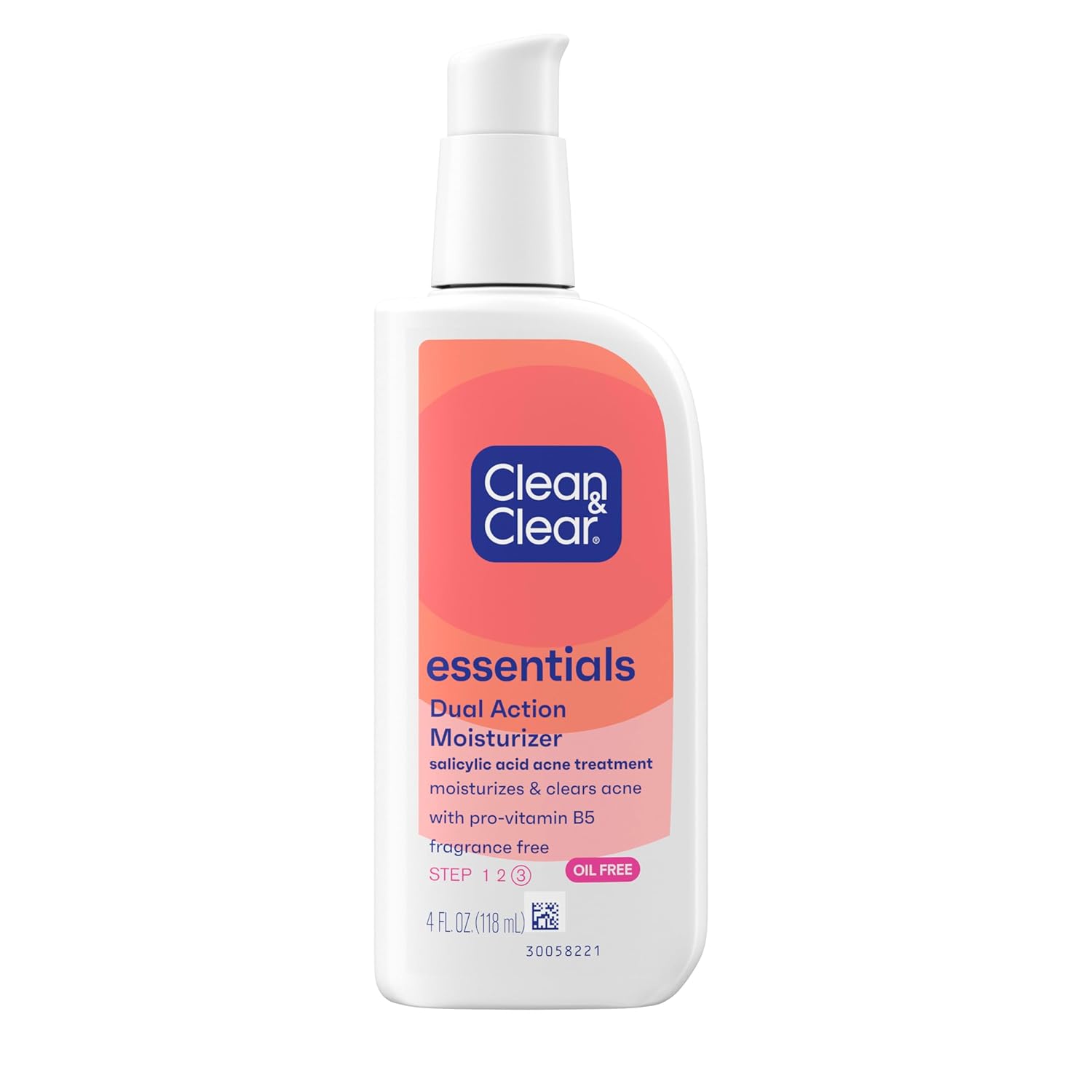 Clean & Clear Essentials Dual Action oil-free face moisturiser 118ml bottle