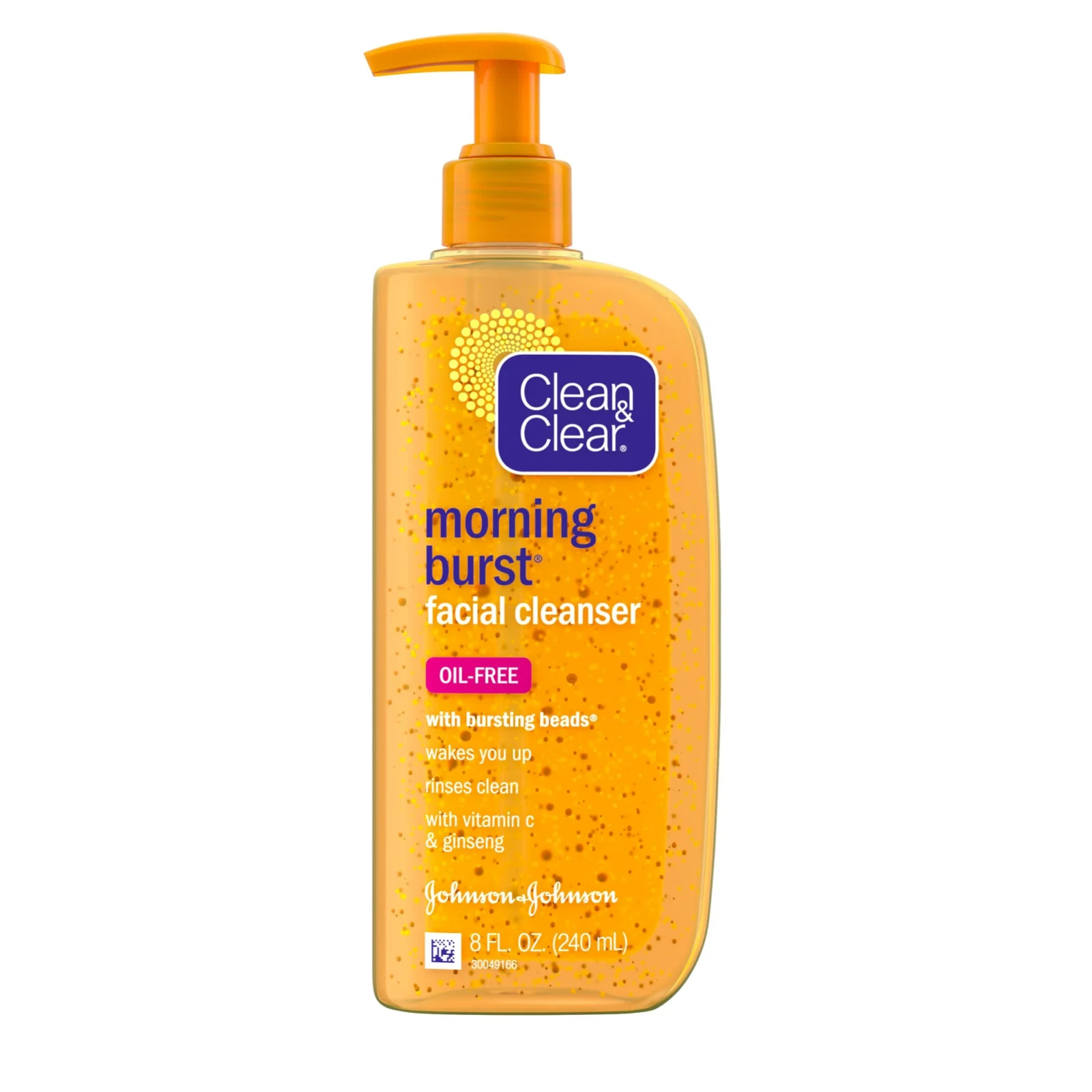 Clean & Clear Morning Burst oil-free facial cleanser 240ml pump bottle