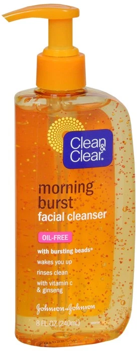 Clean & Clear Morning Burst oil-free facial cleanser pump bottle 240ml