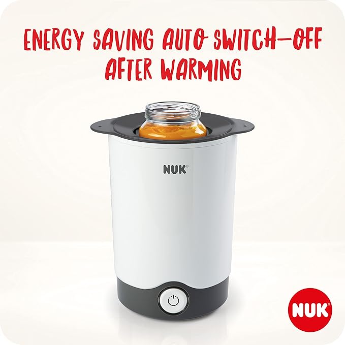Nuk Thermo Express white bottle warmer with auto shut-off function