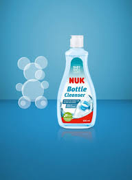 Nuk Baby Bottle Cleanser 500ml white bottle with blue label