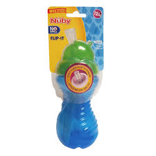 Nuby Flip-It Beaker Active Sipeez blue 300ml sippy cup for toddlers