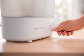 Philips Avent Advanced Steam Electric Bottle Steriliser white compact unit