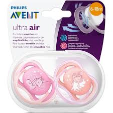 Philips Avent Ultra Air pacifiers pink 6-18 months two pack