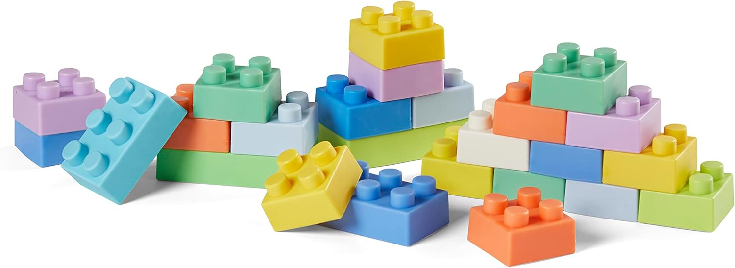 Infantino Go Gaga! Super Soft 1st Building Blocks multicoloured set for babies