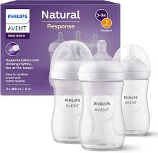 Philips Avent Natural Response 3.0 baby bottles 260ml pack of three