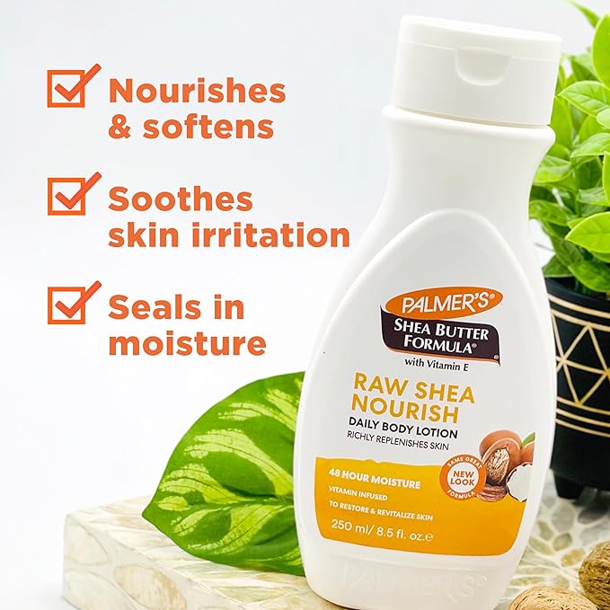 Palmer's Raw Shea Nourish body lotion 250ml with Vitamin E
