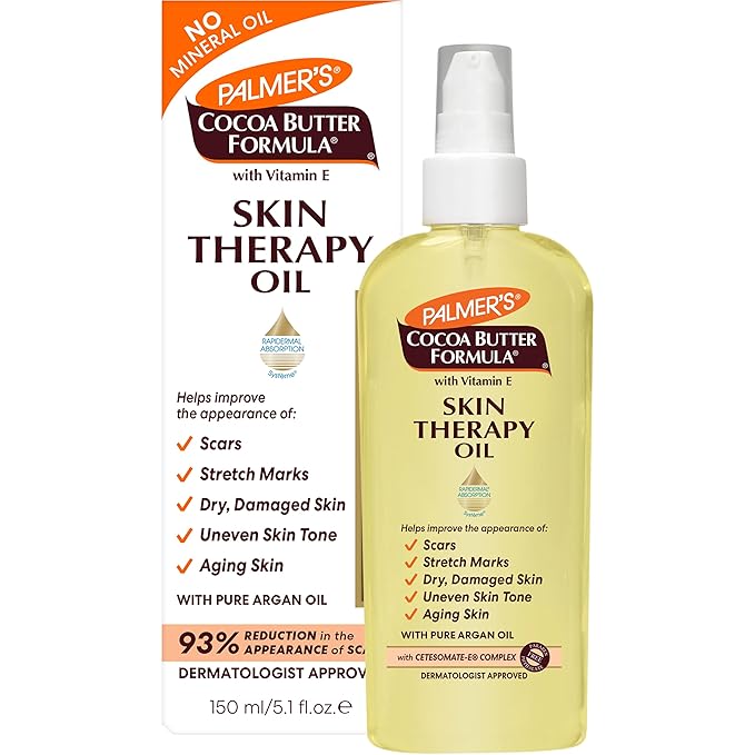 Palmer's Cocoa Butter Formula Skin Therapy Oil 150ml with Vitamin E spray bottle
