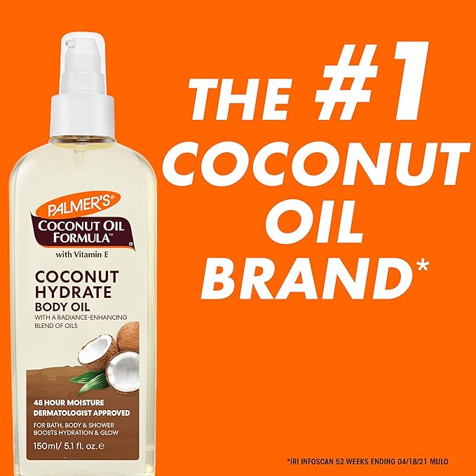 Palmer's Coconut Hydrate Body Oil 5.1 fl oz with Vitamin E spray bottle