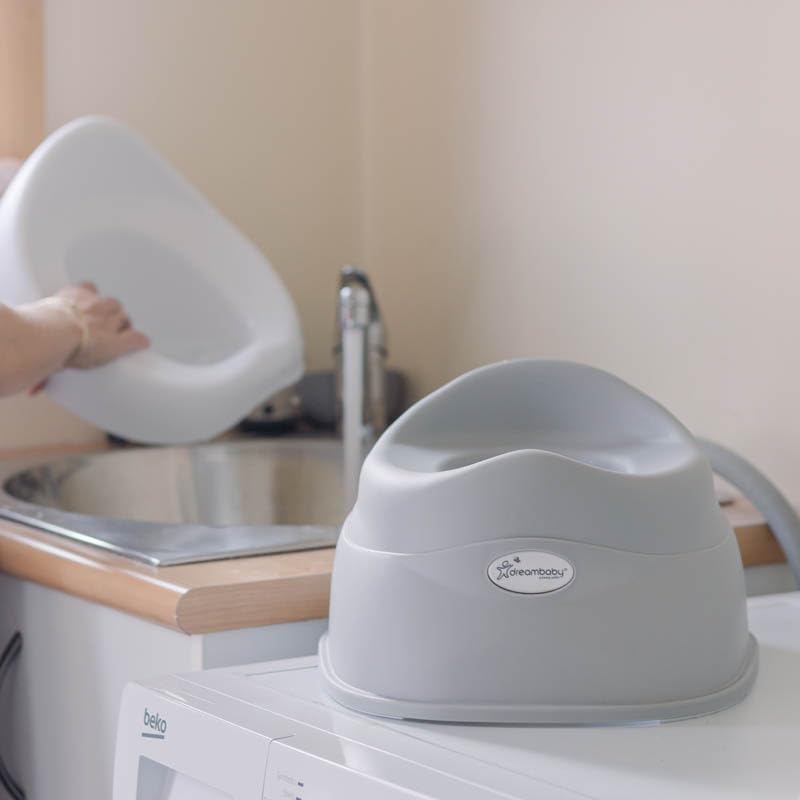 Dreambaby Sturdy Ezy Potty grey and white training seat