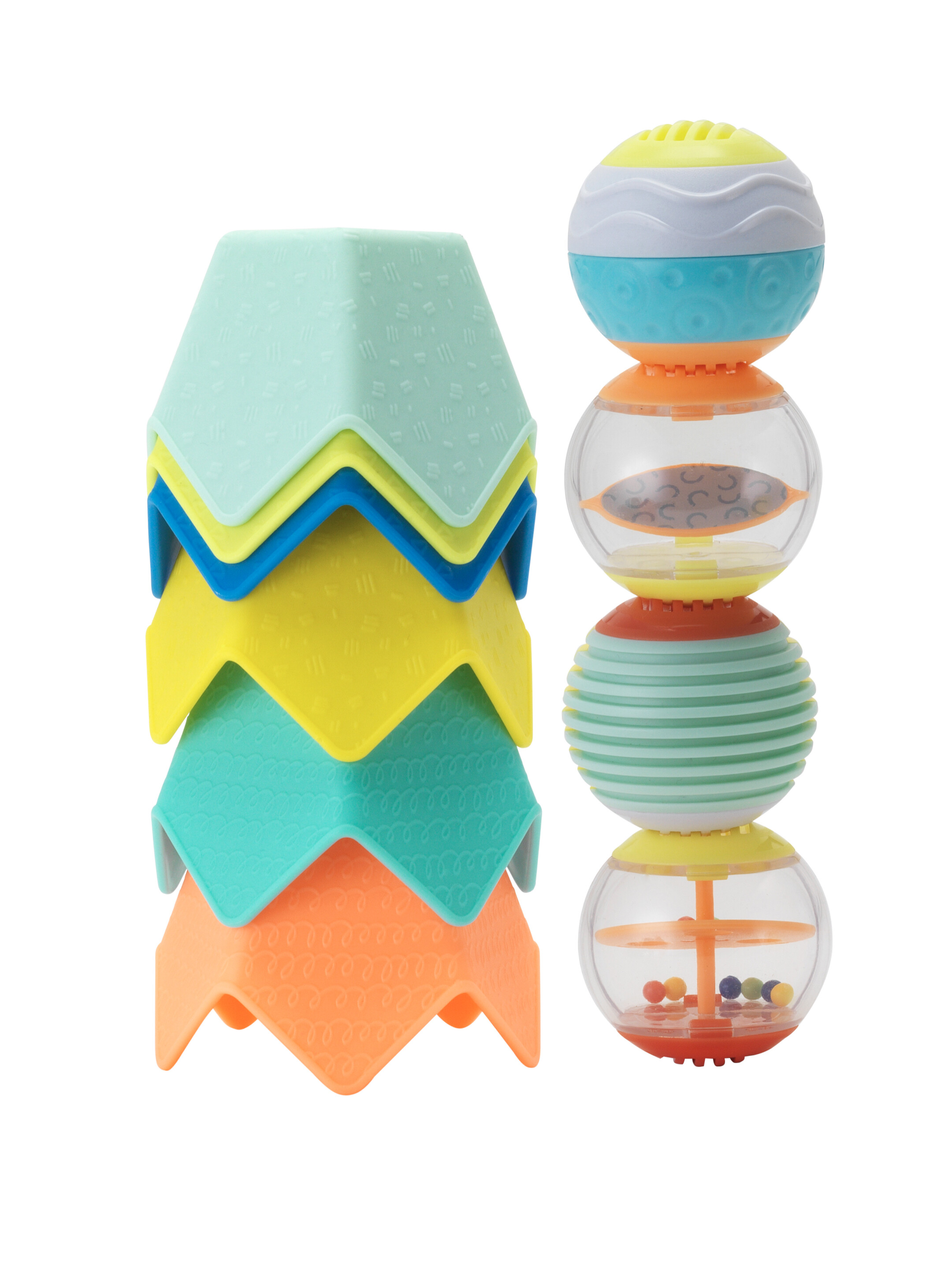 Infantino Sensory Stacking Cups & Activity Balls Set, — photo 2
