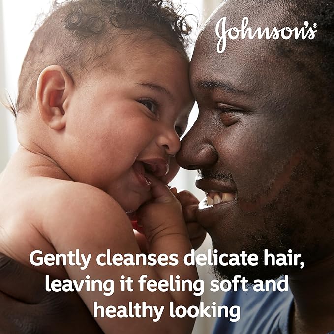 Johnson's Baby Essentials 500ml shampoo bottle for gentle hair cleansing