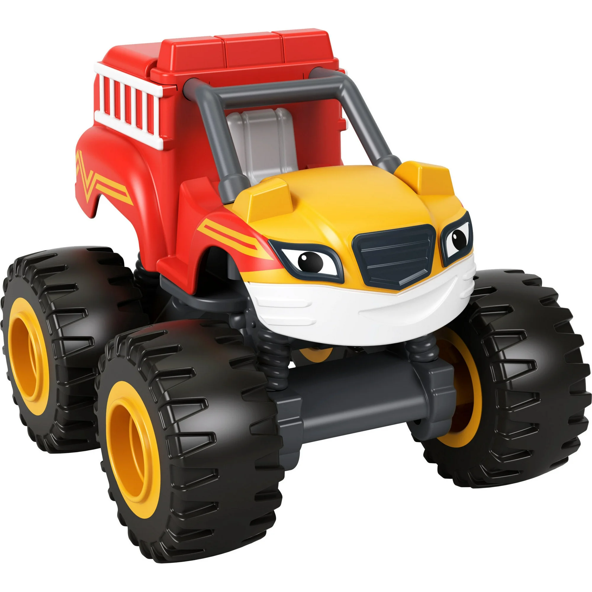 Fisher-Price Blaze & The Monster Machines Rescue Stripes yellow diecast car