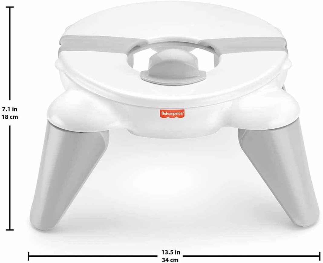 Fisher-Price 2-in-1 Travel Potty white and grey portable seat