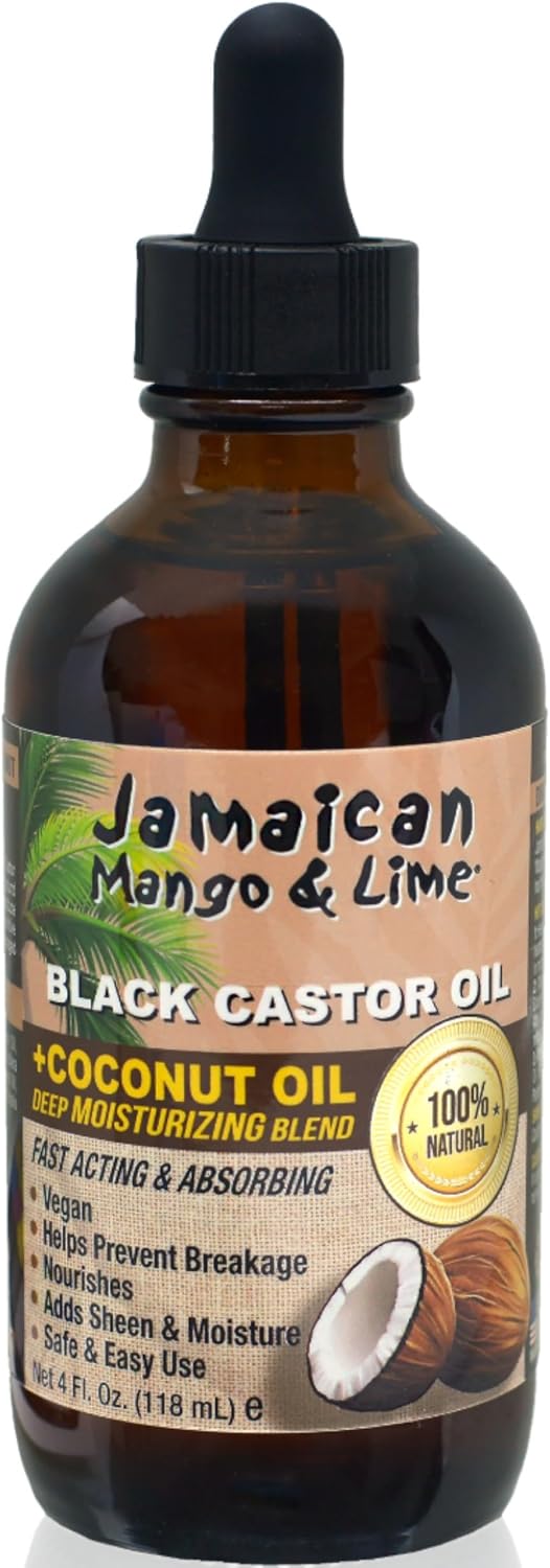Jamaican Mango & Lime Black Castor Oil Coconut 118ml dropper bottle