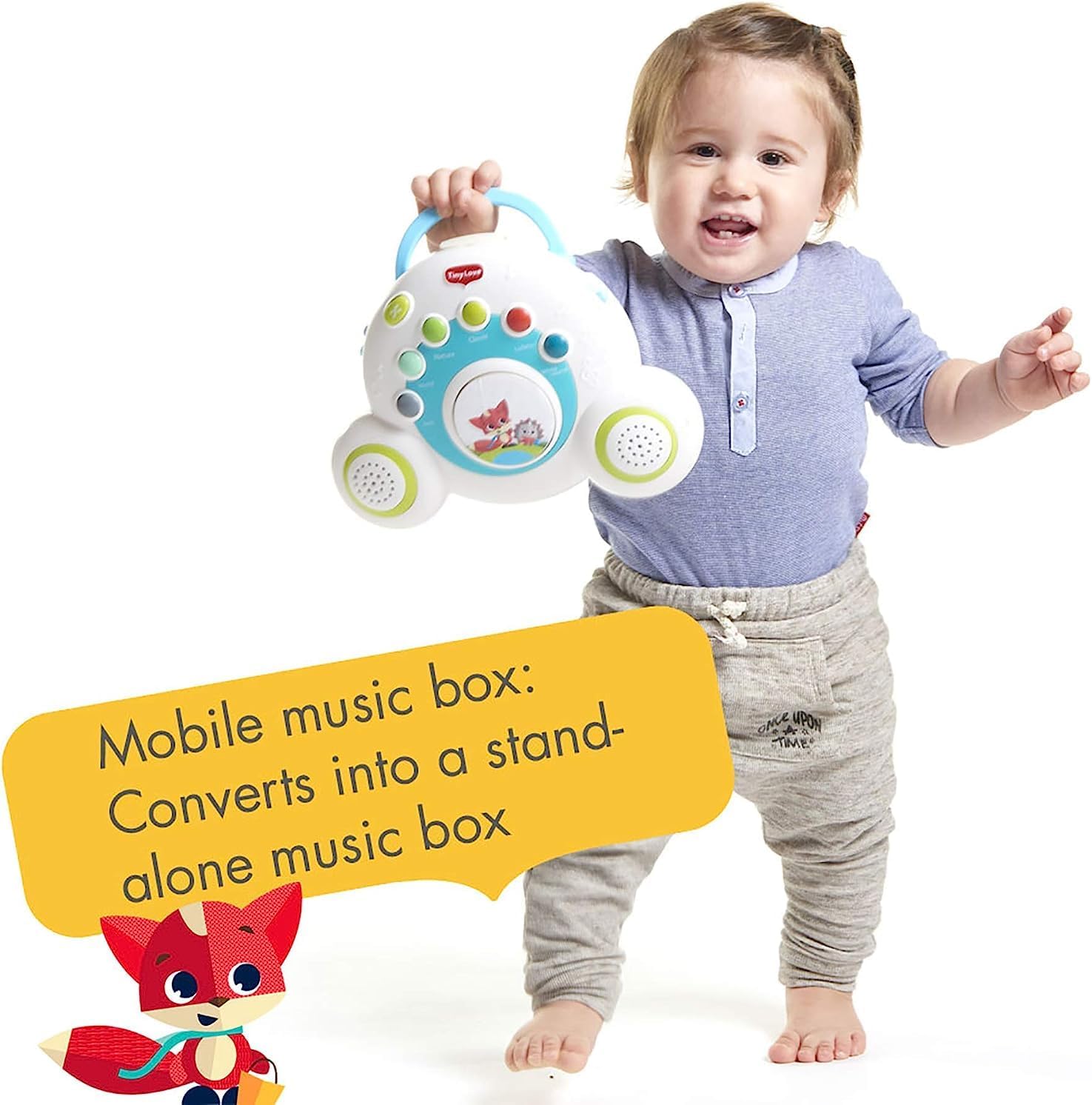 Tiny Love Soothe 'n Groove Mobile Tiny Princess Tales white and blue musical toy