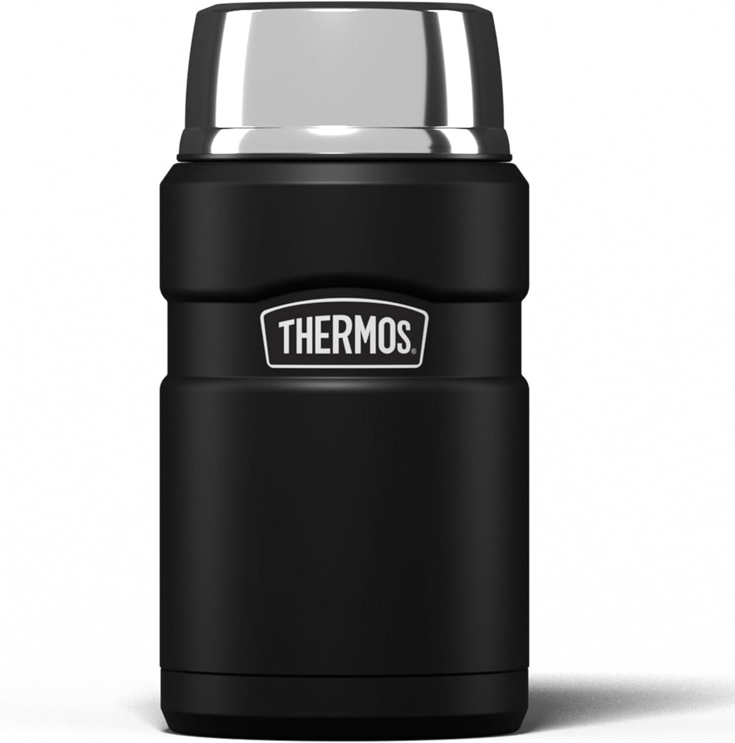Thermos Stainless King 710ml food flask gunmetal with metallic grey lid