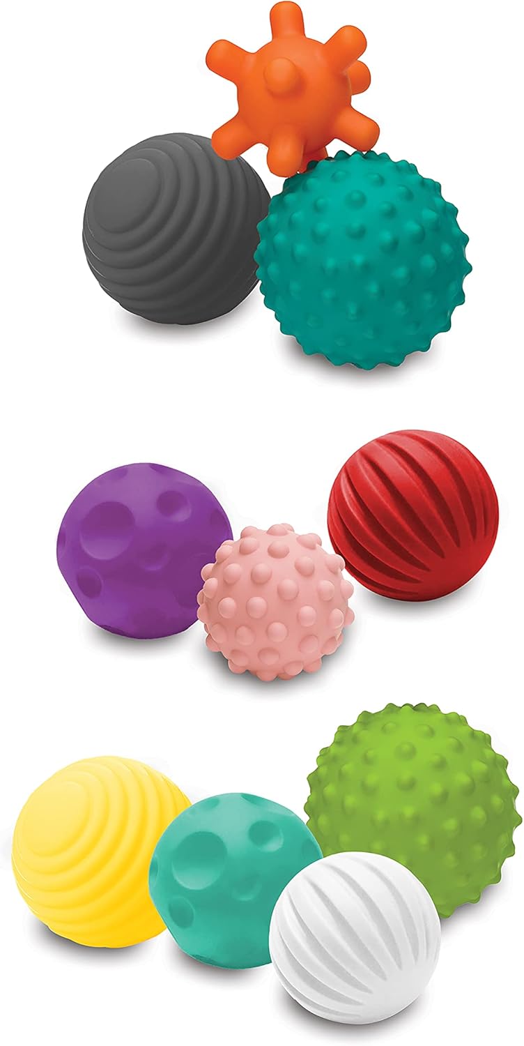 Infantino Textured Multi Ball Set with nine colourful sensory balls