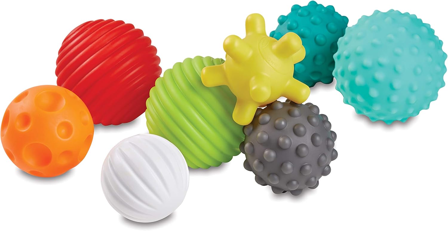Infantino Sensory Balls, Blocks & Buddies Set 20 piece multicoloured textured toys
