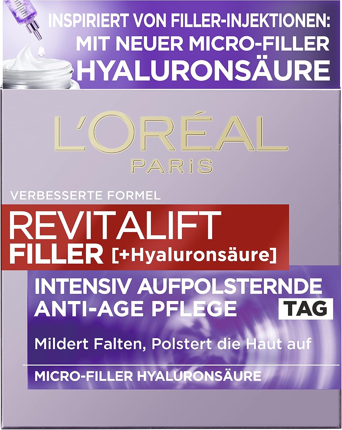 L'Oréal Paris Revitalift Filler SPF 50 anti-ageing day cream 50ml jar